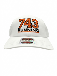 EMBROIDERED 743 RUNNNG (ORANGE LOGO BLACK TRIM)